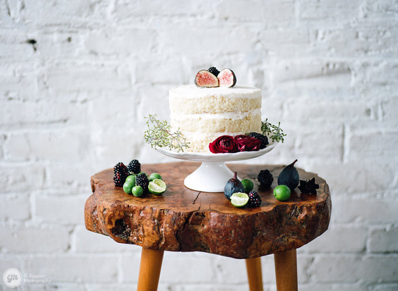 White naked cake