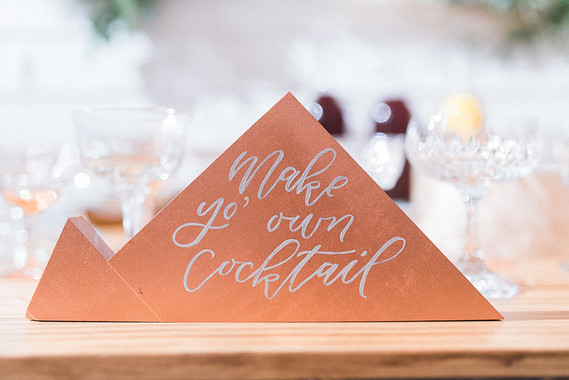 Copper signage