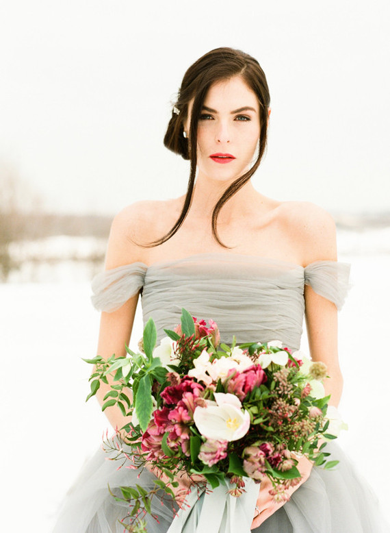 Winter bridal bouquet