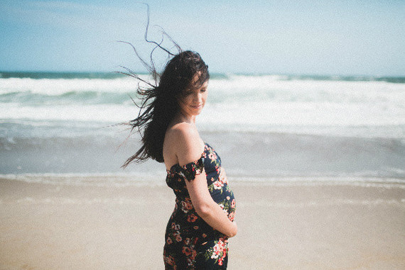 Rockaway beach maternity photos