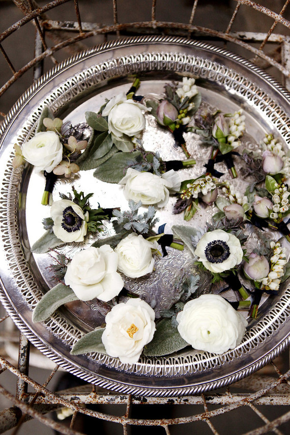 Anemone boutonnieres Inspiration
