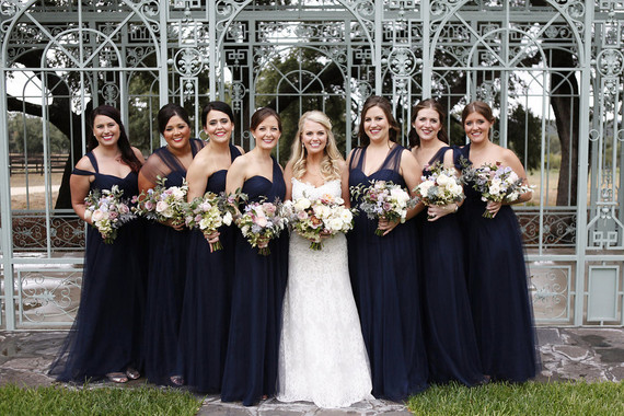 Navy bridesmaid dresses
