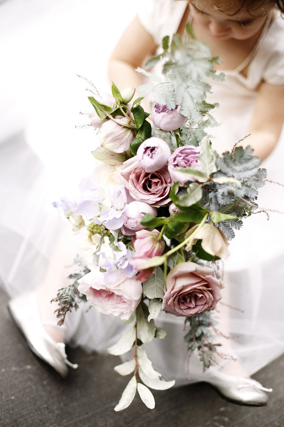 Antique purple roses