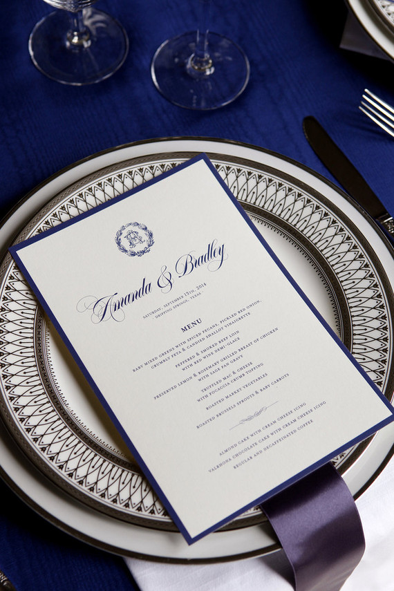 Classic blue tablescape