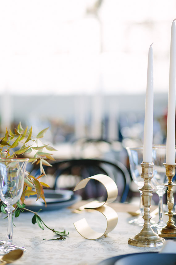 gold table number Inspiration