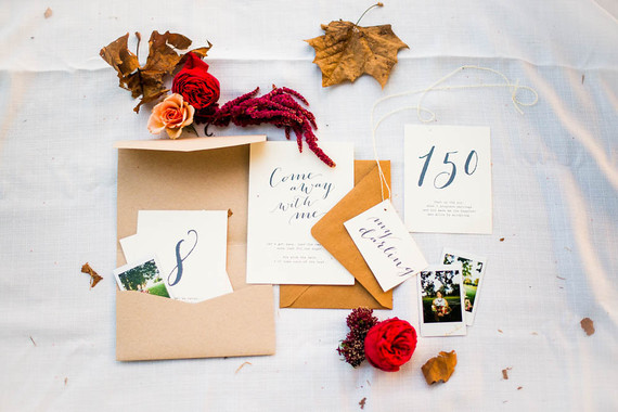 Autumn anniversary invitation