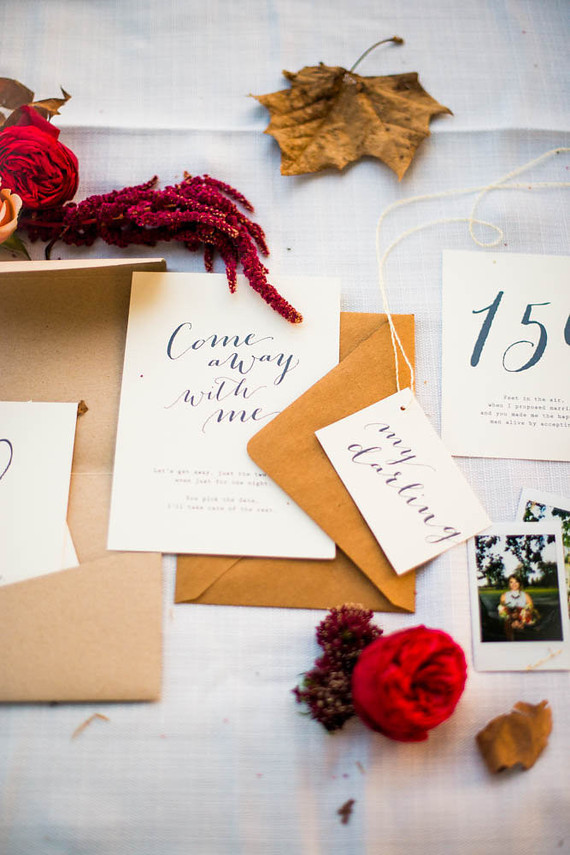 Autumn anniversary invitation