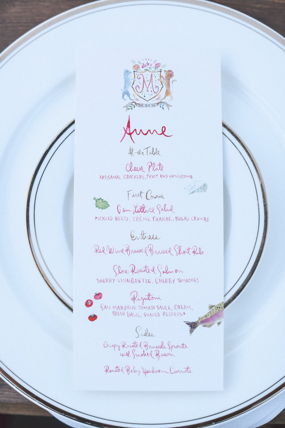 Illustrated menu