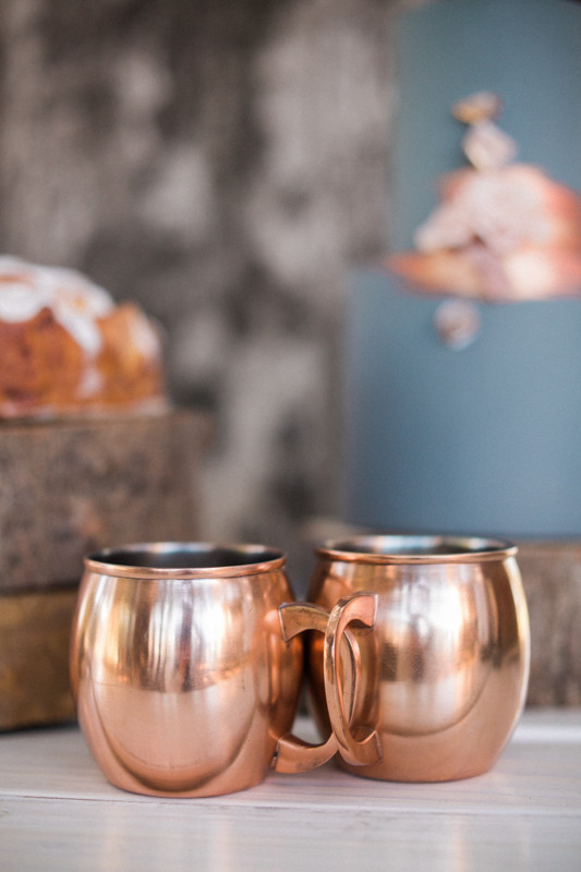Copper mugs
