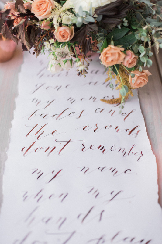 Calligraphy Runner Inspiration