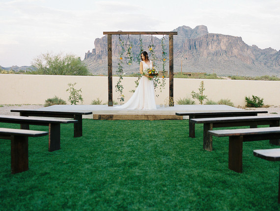 Bohemian wedding ceremony