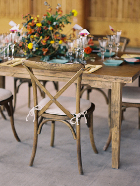 Colorful geometric wedding inspiration