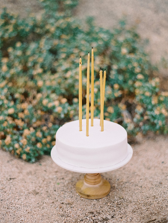 White wedding cake
