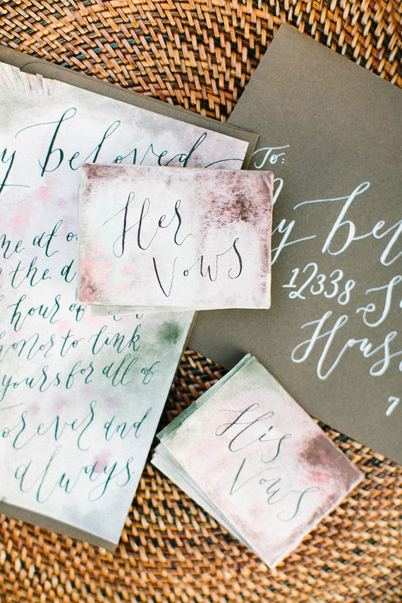 Bohemian elopement invitations
