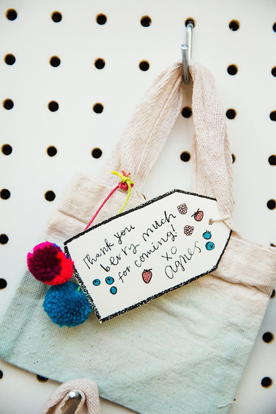 dip dyed favor bags Inspiration