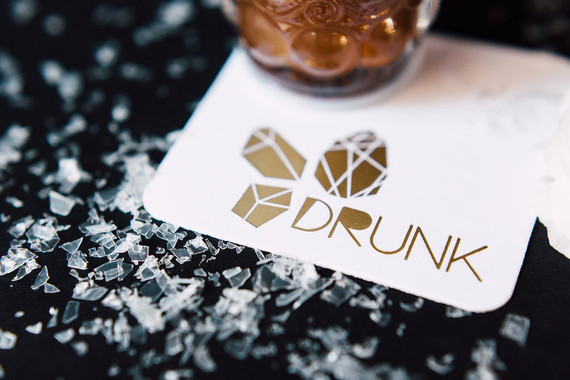 Holiday cocktail coasters