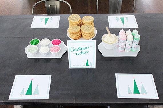 Christmas cookie decorating party