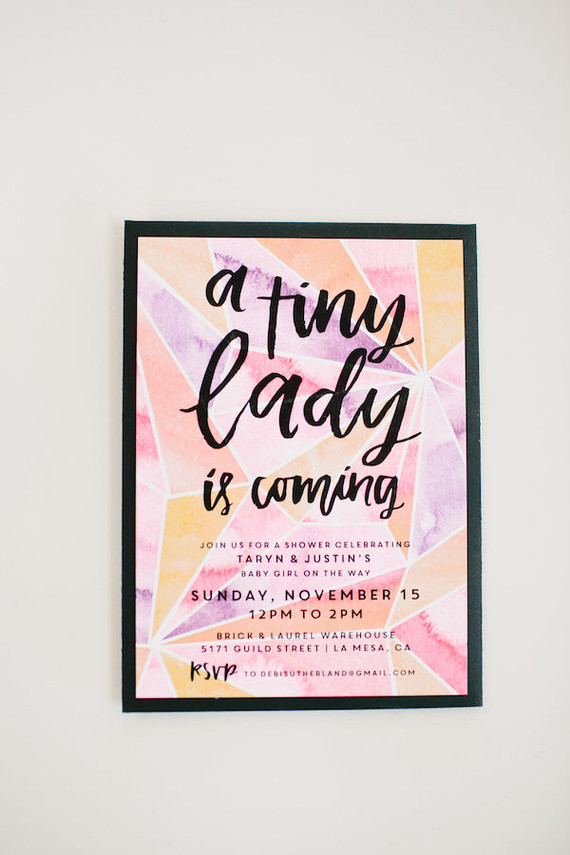 Baby shower invite by Twinkle and Toast
