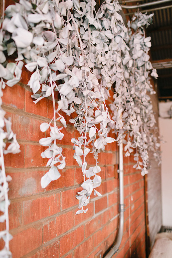 painted eucalyptus wall hanging