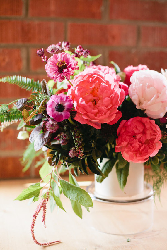 pink baby shower florals