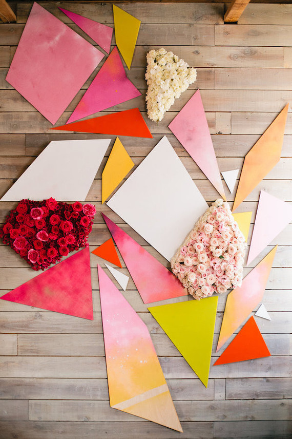 Kaleidoscope geometric Photo Booth backdrop Inspiration