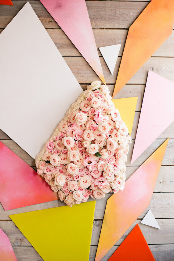 Kaleidoscope geometric Photo Booth backdrop Inspiration