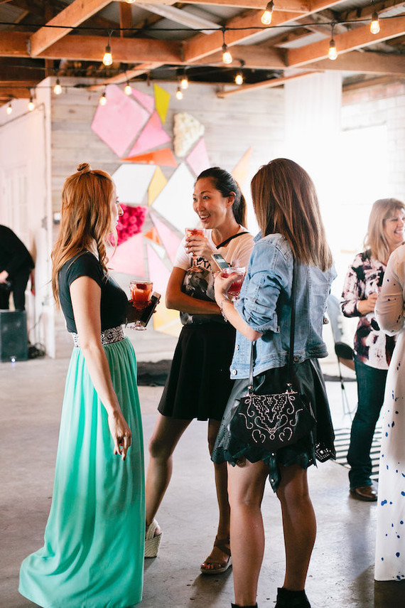 modern girls baby shower