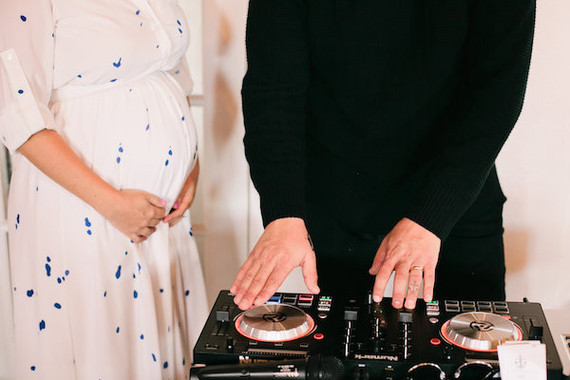 modern girls baby shower