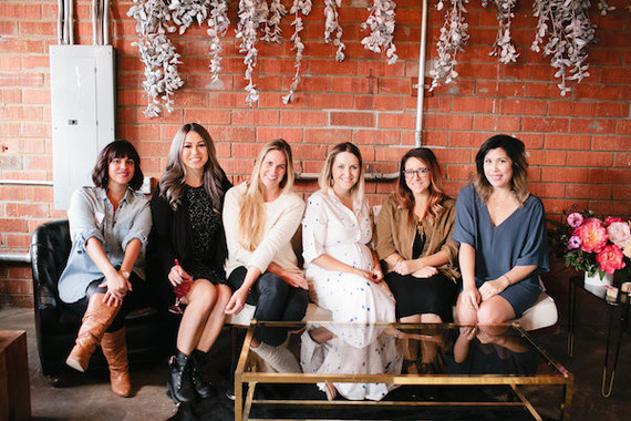 modern girls baby shower