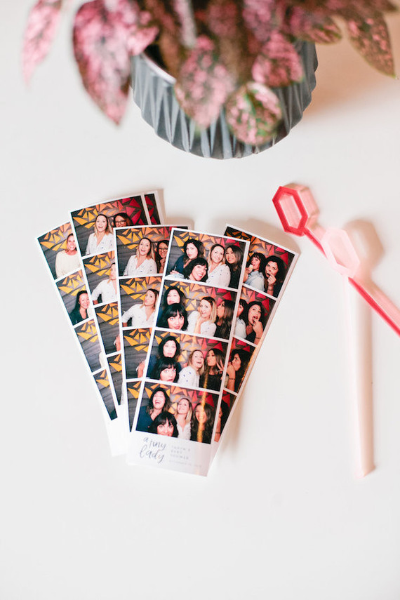 modern girls baby shower