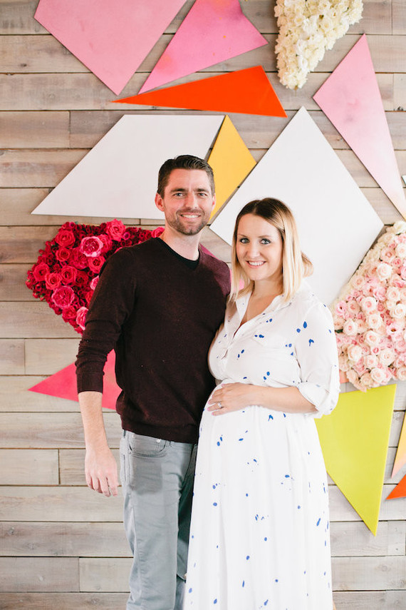 modern girls baby shower