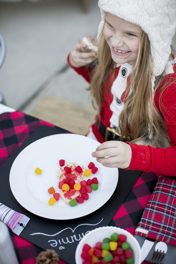 Christmas pancake dinner party for kids