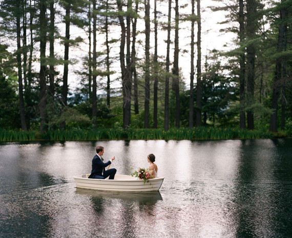 Boat wedding portraits