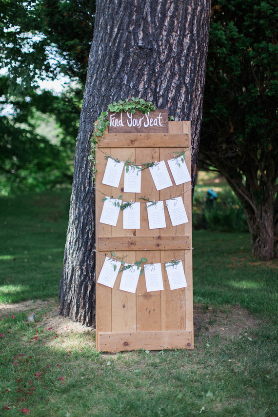 Rustic seating chart Inspiration