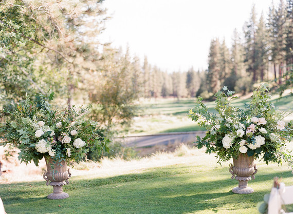 Hydrangea ceremony florals Inspiration