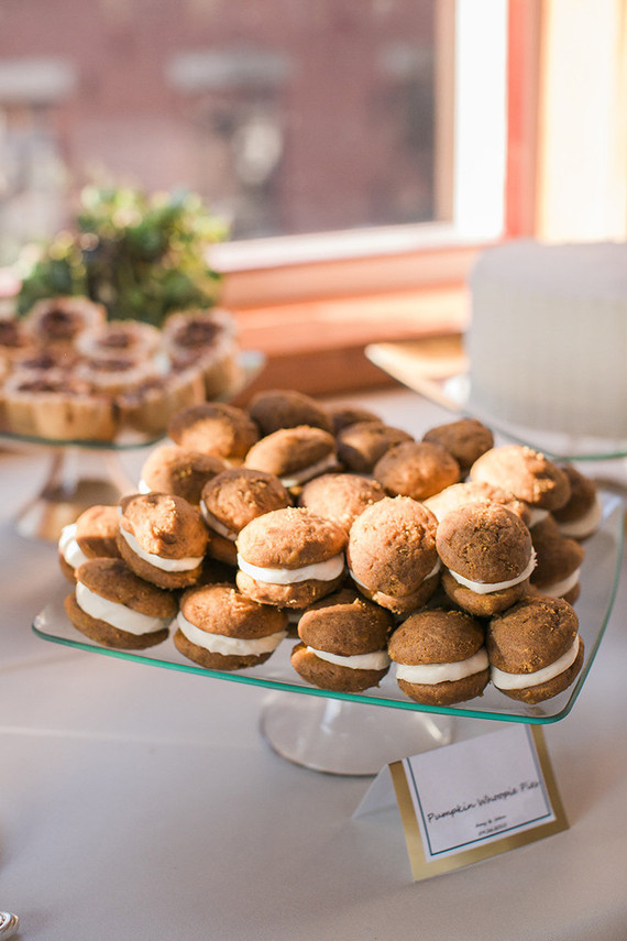 Mini pumpkin whoopie pies