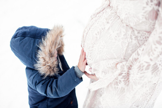 Winter maternity photos