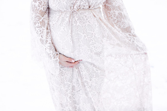 Winter maternity photos