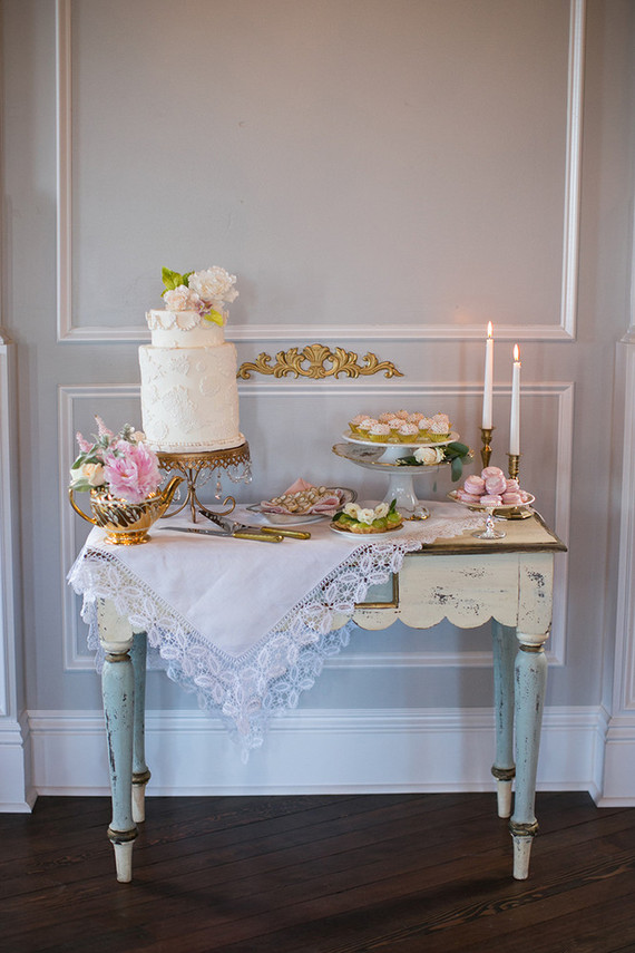 Vintage dessert table