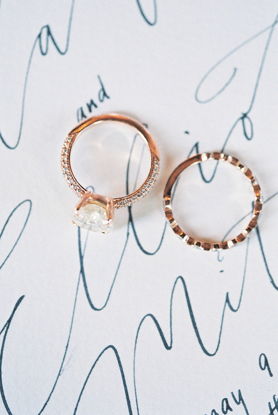 Rose gold rings