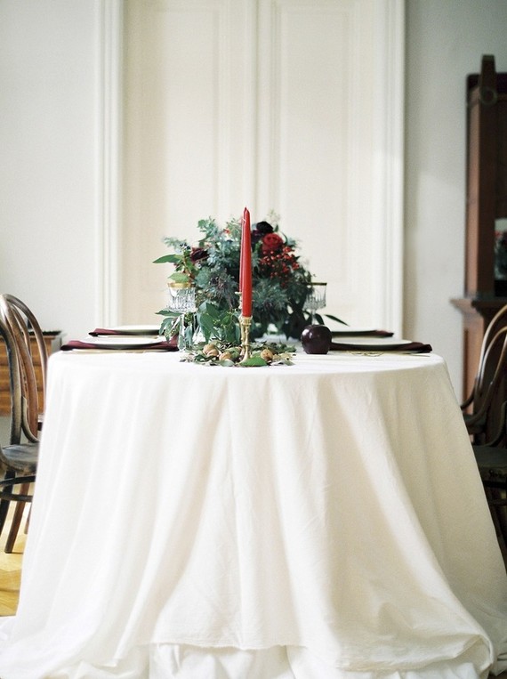 Christmas tablescape