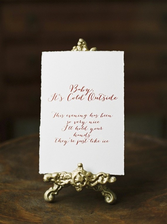 Holiday menu