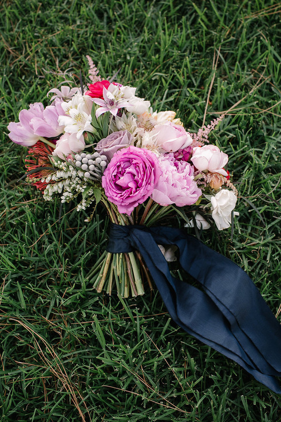 Colorful bridal bouquet