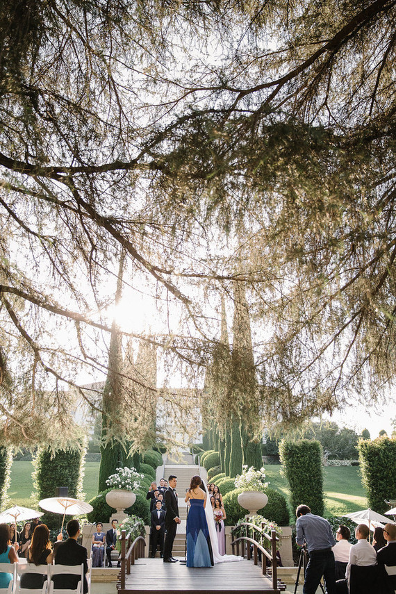 California garden wedding