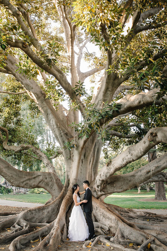 California garden wedding