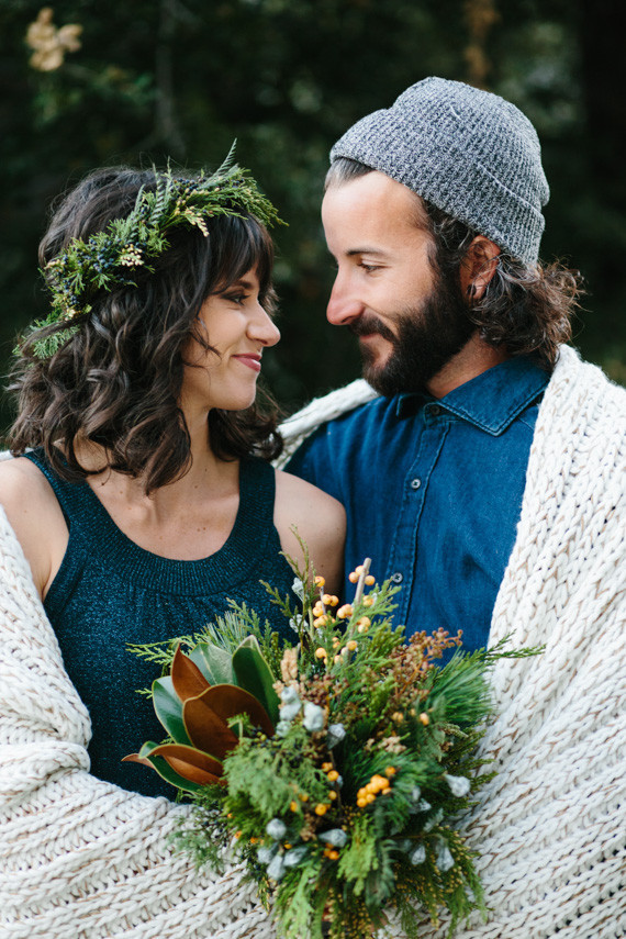 Winter engagement portraits