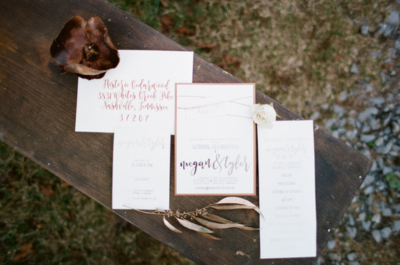 Winter wedding invitations