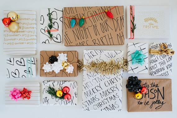 DIY Holiday gift wrap ideas