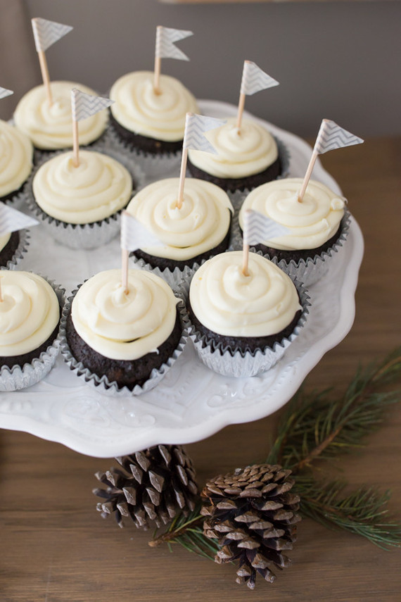 white cupcakes