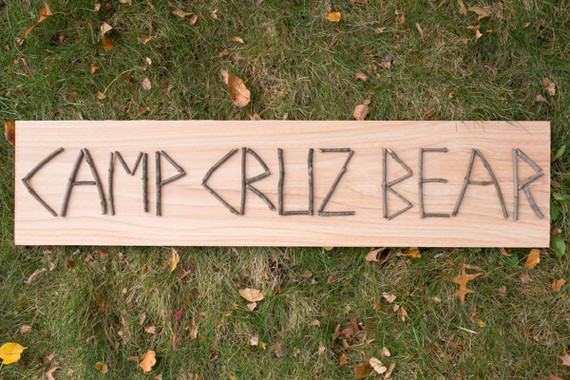 wintery camp themed birthday